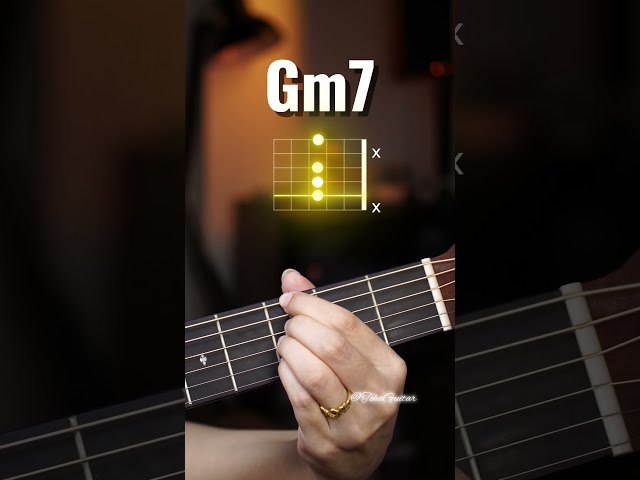 Chords tutorial for beginners - Gm7 chord #guitar  #chords