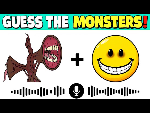 Can You Identify Every MONSTER by VOICE + EMOJI? 👹 | Quiz Challenge