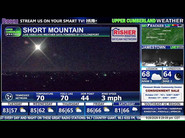 LIVE NOW: UPPER CUMBERLAND WEATHER CHANNEL