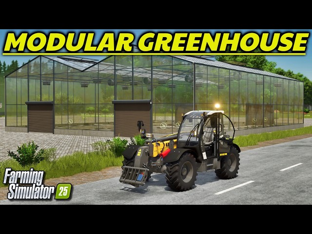 New Mods - Modular Greenhouses, Liebherr Telehandler, Power lines, & More! | Farming Simulator 25
