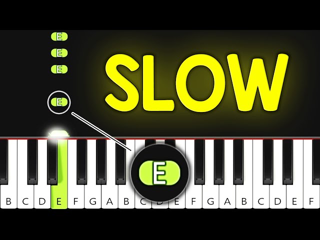 Rush E | EASY Piano Tutorial