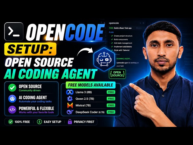 How to Use OpenCode for Free AI Coding | Step-by-Step Guide