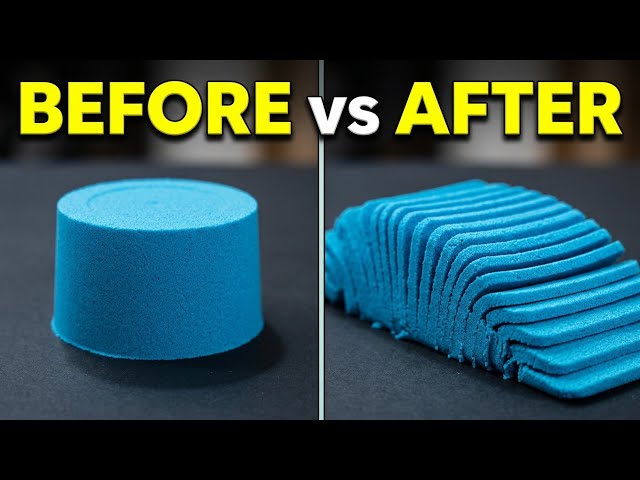 LIVE 🔴 Kinetic Sand Cutting - Sand Sound Cutting Oddly Satisfying Relaxing Video