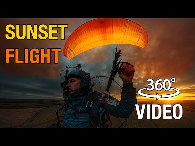 360 8K Paramotor Flight - RAW