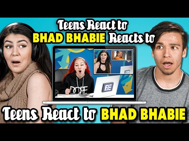 Teens React To Bhad Bhabie Reacts To Teens React To Bhad Bhabie