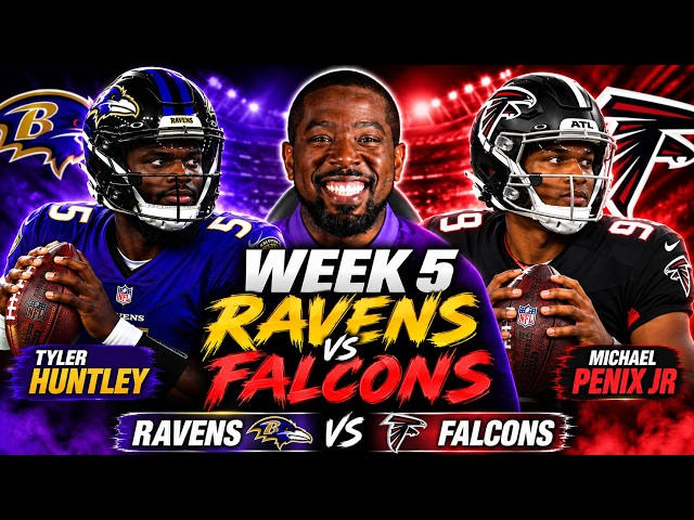 Baltimore Ravens vs Atlanta Falcons Week 5 LIVE Reaction & Play by Play!