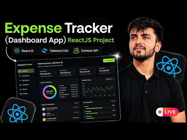 Build an Expense Tracker with React JS & Tailwind CSS - PART 2 | Complete Dashboard Project