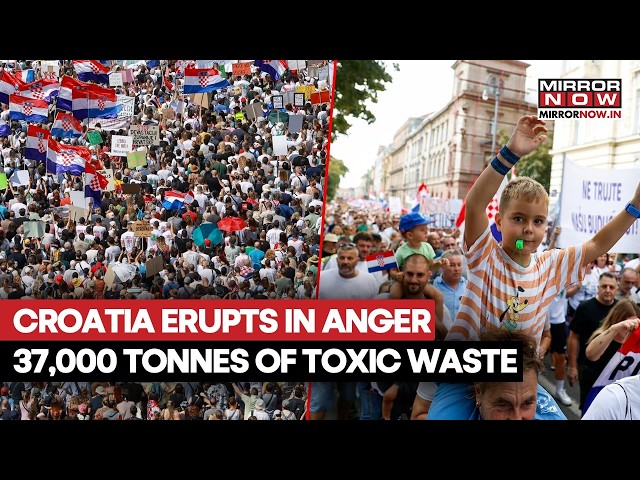 Хорватия в ярости! Десятки тысяч вышли на протест из-за 37 000 тонн опасных отходов в Загребе