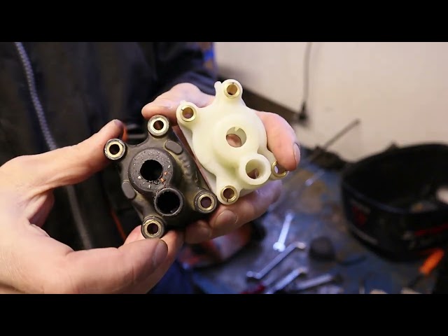 Suzuki DF 4 water pump housing and impeller. S.3 Ep.2 Sailing Finnish lake 2022