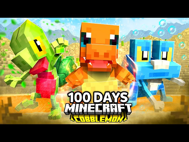 I Spent 100 Days in Pokémon Minecraft VS. my Rival! (Duos Cobblemon)