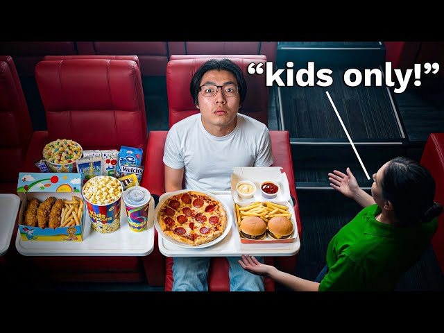 I Tried Every Movie Theater Kids Menu