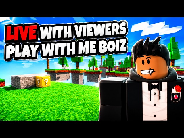 ROBLOX BEDWARS LIIVEE DGS PLAYIN WITH DA VIEWERS