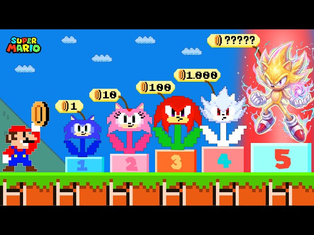 Mario Buys Every Custom Sonic Flower to Unlock the ULTIMATE Character and Become IMMORTAL!