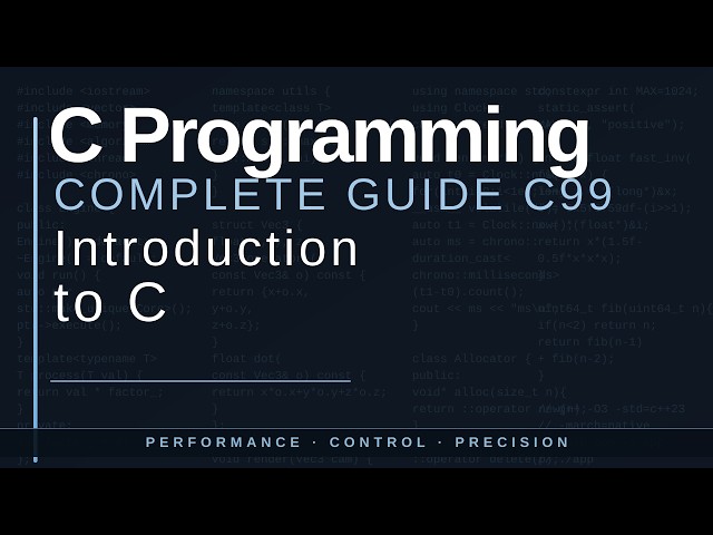 C Programming with C99 Part 1 Why Should you bother?