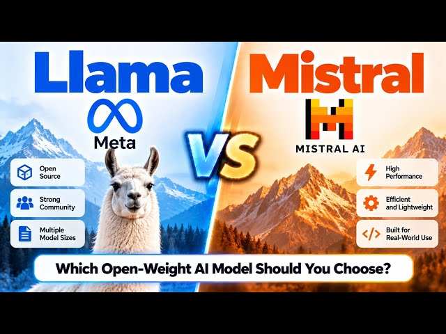 Llama vs Mistral | Which Open-Weight AI Model Should You Choose? | Uplatz