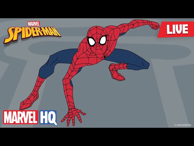 🔴 LIVE! Marvel’s Spider-Man 🕷️ | Seasons 3 | Full Episodes 🕸️