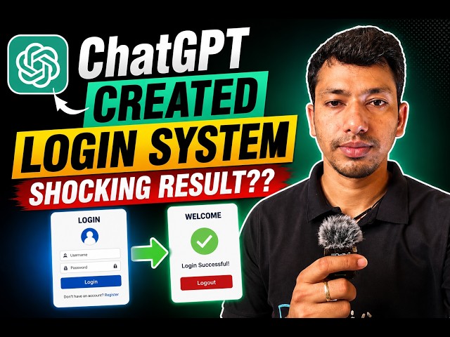 I Asked ChatGPT to create Login System Using PHP and MySQL | Here is What Happened