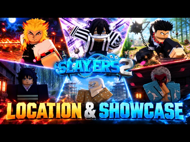ALL BREATHINGS LOCATION & SHOWCASE IN SLAYERS 2 | Project Slayers 2