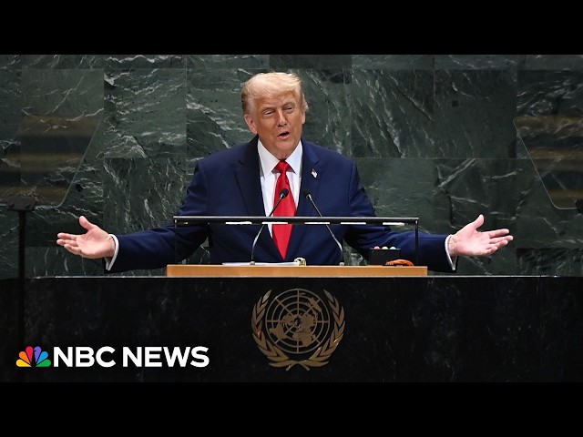 LIVE: Trump delivers remarks at United Nations General Assembly | NBC News