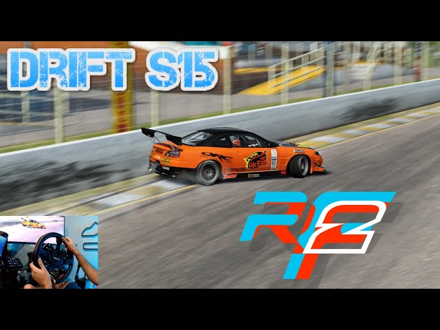 Drifting s15 in rFactor 2 - rFactor 2 New Update - Moza R12