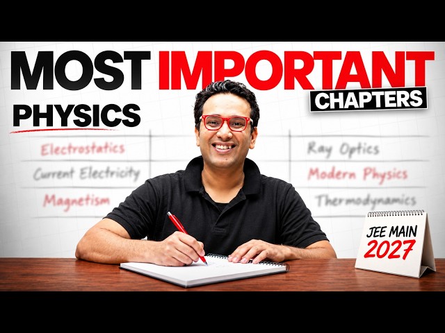 Most Important Physics Chapters for JEE 2027 || High Weightage || Physicswallah