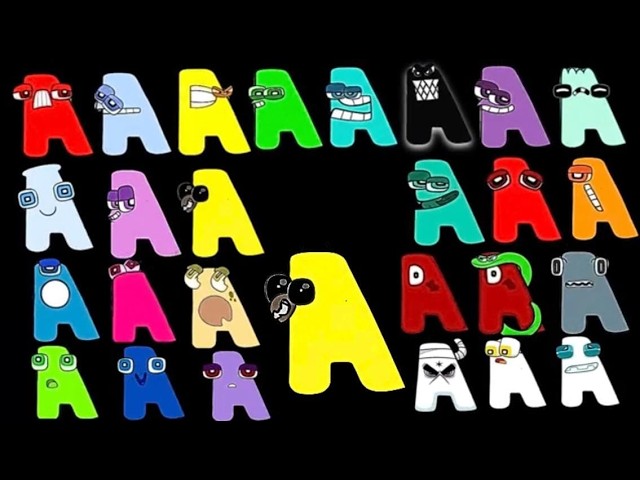 A Becomes Every Alphabet Letter A-Z! 😱 | Alphabet Lore Characters | ABC Learning for Kids