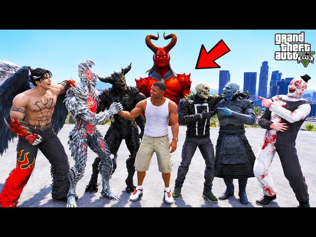 Franklin Becomes Friends with Lava King and Hell King in GTA 5!