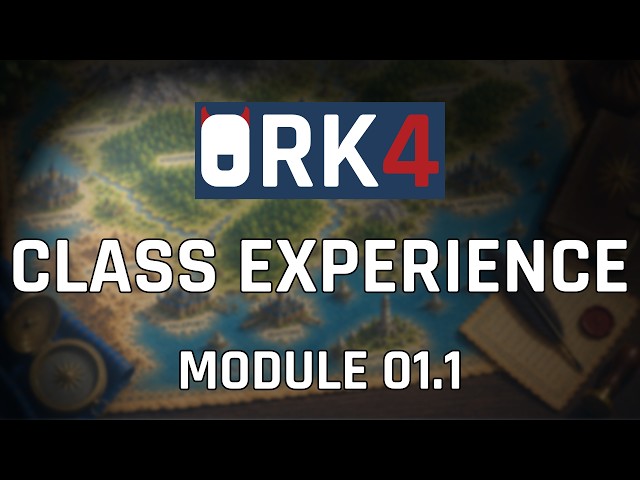 Class Experience - ORK 4 RPG Framework | Modular Tutorial 01.1 | Unity