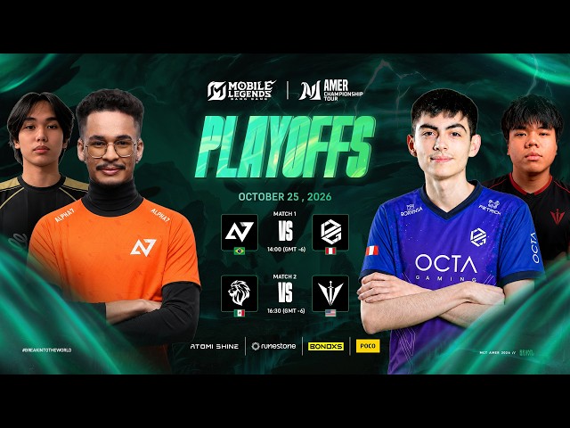 🔴 LIVE | MCT AMER Brazil - South & North | Playoffs - Day 6 [EN]