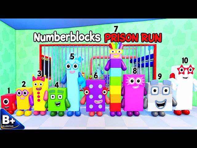NUMBERBLOCKS PRISON RUN Obby New Update - Roblox All Bosses FULL GAME Walkthrough All Characters