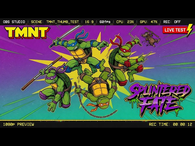 TMNT: Splintered Fate OBS Recording Test — Audio Troubleshooting