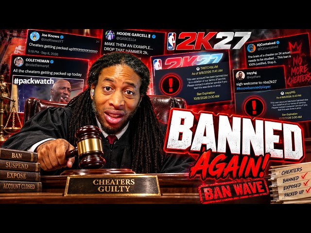 NBA 2K27 MASSIVE BAN WAVE AGAIN! CHEATERS ARE GETTING PACKED UP 😂