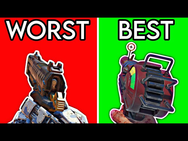 The WORST and BEST Black Ops 3 Zombies Weapons..