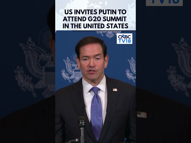 Marco Rubio: US Invites Putin to G20 Summit in Miami as Trump Signals Possible Talks | N18G