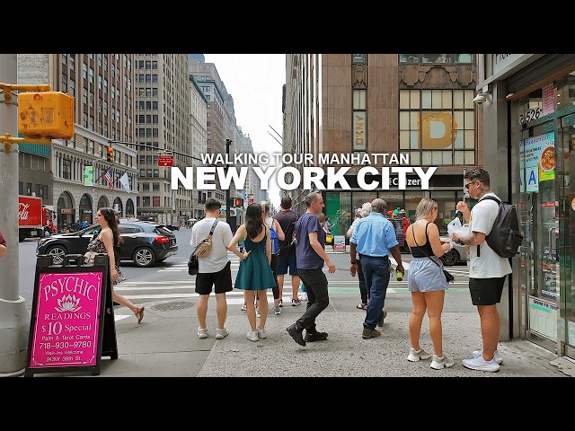 NEW YORK CITY WALKING TOUR MANHATTAN Broadway, 6th Street, Madison Avenue, 42nd Street, 7th Avenue