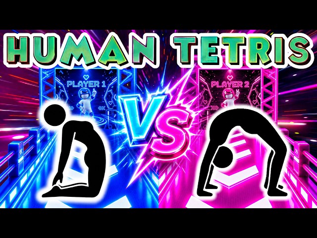 HUMAN TETRIS PVP 🔥 | 1 VS 1 Battle | Interactive Reaction Game | Only 1 Winner #3