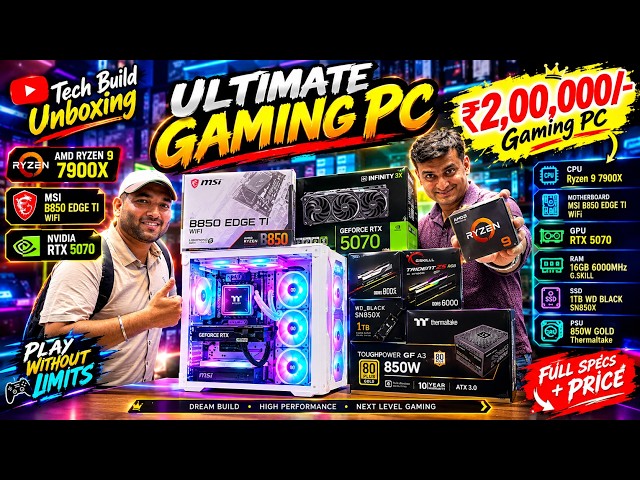 Gaming pc in 2 lakh | Ryzen 9 Desktop | Nvidia RTX 5070 build | Anand computers