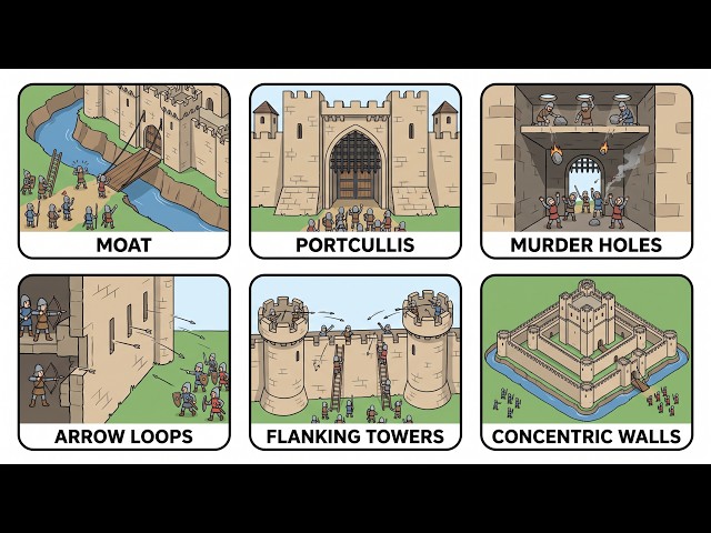 Every Brilliant Medieval Castle Defense Explained