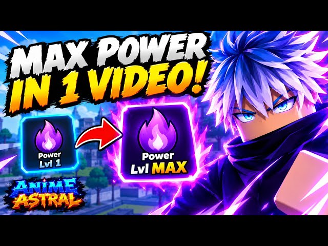I MAXED OUT MY POWER in Anime Astral! (BEST POWER GUIDE) 🔥