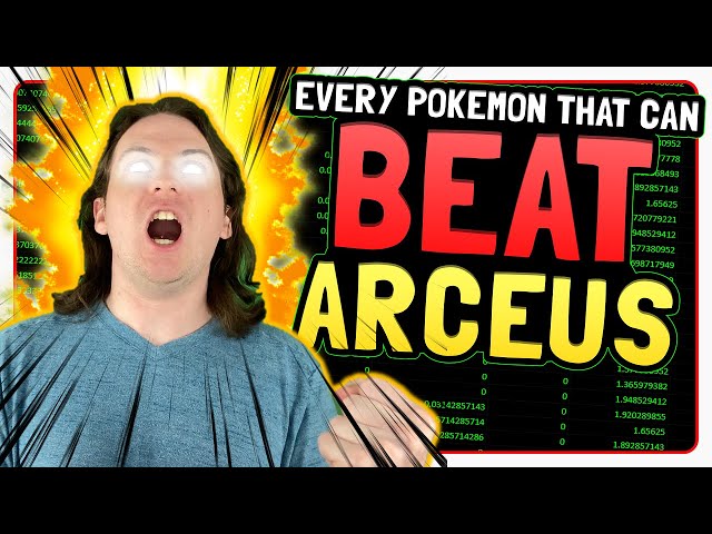 I Used Math to find EVERY Pokémon stronger than Arceus! (TheChiptide Show)