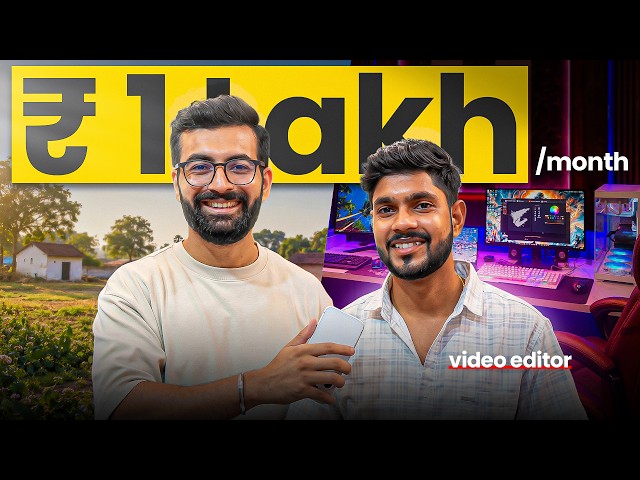 This 20 Year Old Village Boy Earns ₹1 Lakh/Month Editing Videos