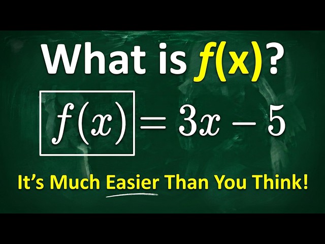 What Is f(x) in Algebra? It's MUCH Easier Than You Think!