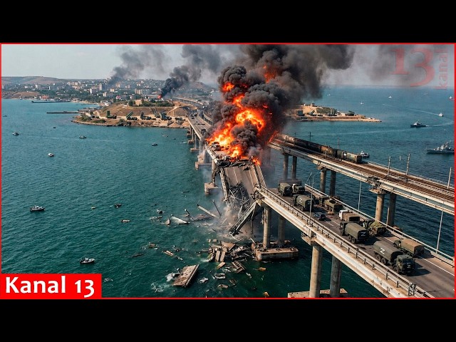 Russia violated Crimean Bridge agreement: devastating retaliatory strike on the bridge from Ukraine
