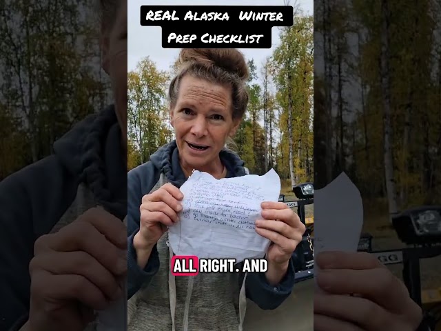 Real Alaska Winter Checklist, will we get it done in time? #alaska #lastfrontier #winter