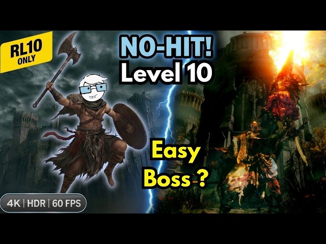 Can you No-Hit Godrick at Level 10? (RL10 Challenge) [4K HDR]