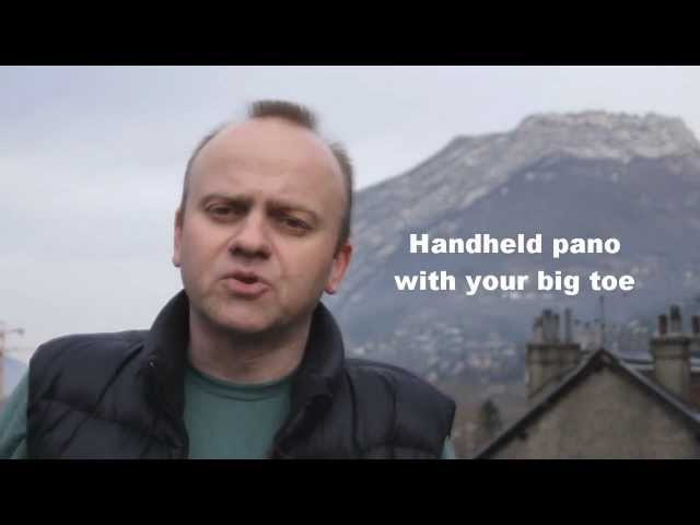 Alignment and level tips for shooting a handheld panorama