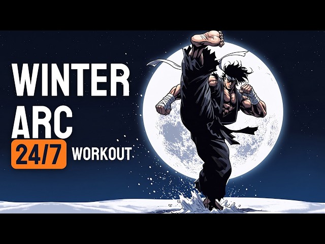 Winter Arc Workout Music 24/7 🔴 Rap Rock Gym Motivation + 30-Min Set Timer | Shadow Ninja Clan