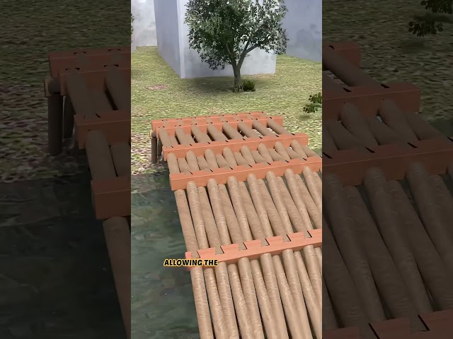 How Logs Create a Self-Locking Bridge