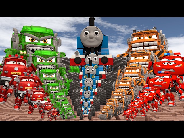 All Size Small To Large Thomas The Truck Mcqueen Truck Mechanical Car Eater Amy in Maze EP 14