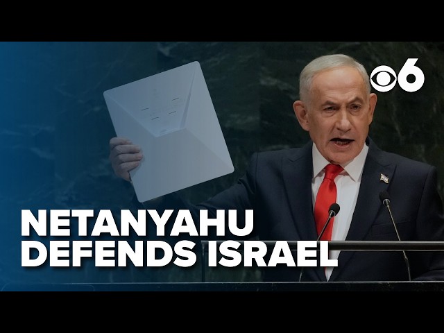 Netanyahu defends Israel at U.N. amid walkouts and protests